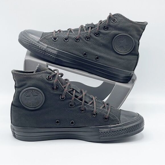 Converse All Star Chuck Taylor black on black high too sneakers - Kids 5 - Picture 8 of 11